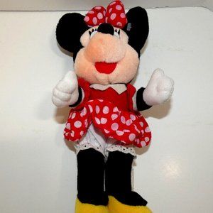 Minnie Mouse Disney World Plush Stuffed Toy Doll 11 inch Small